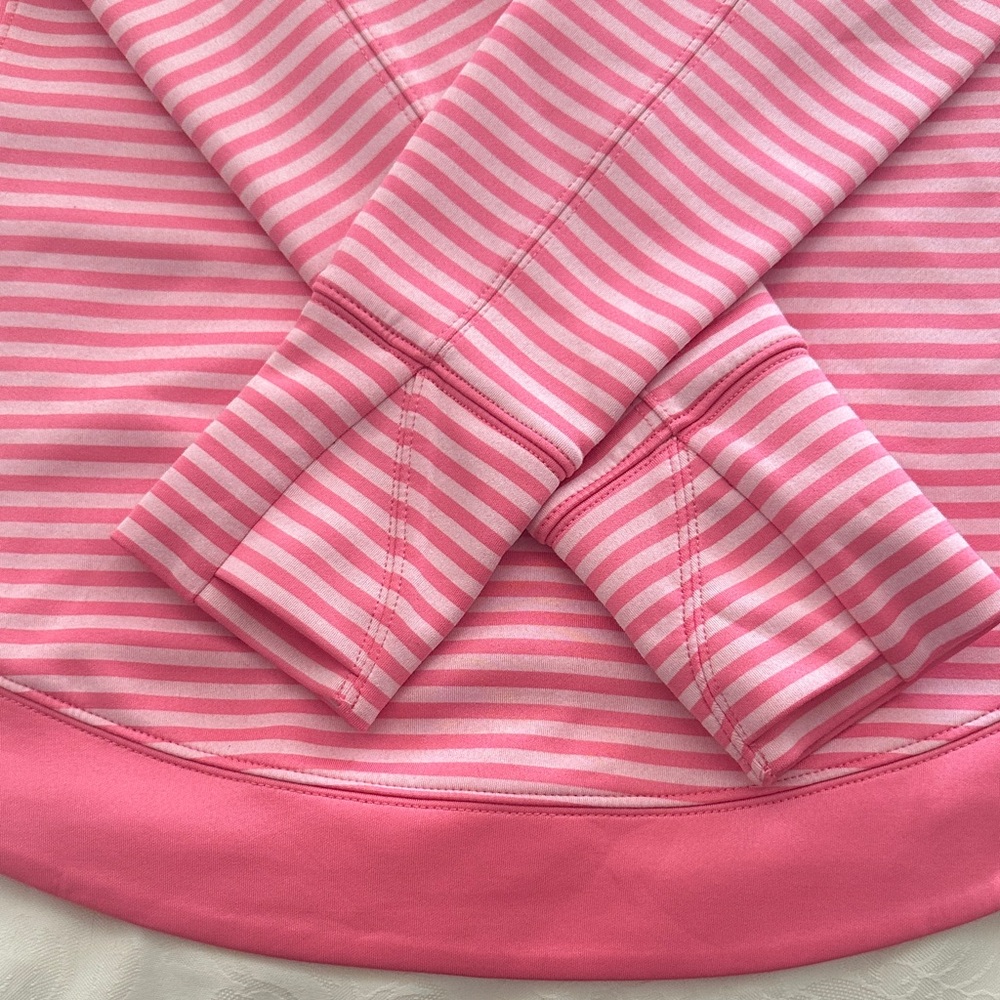 Vineyard Vines Pink Striped Half-Zip Pullover - Picture 5 of 6